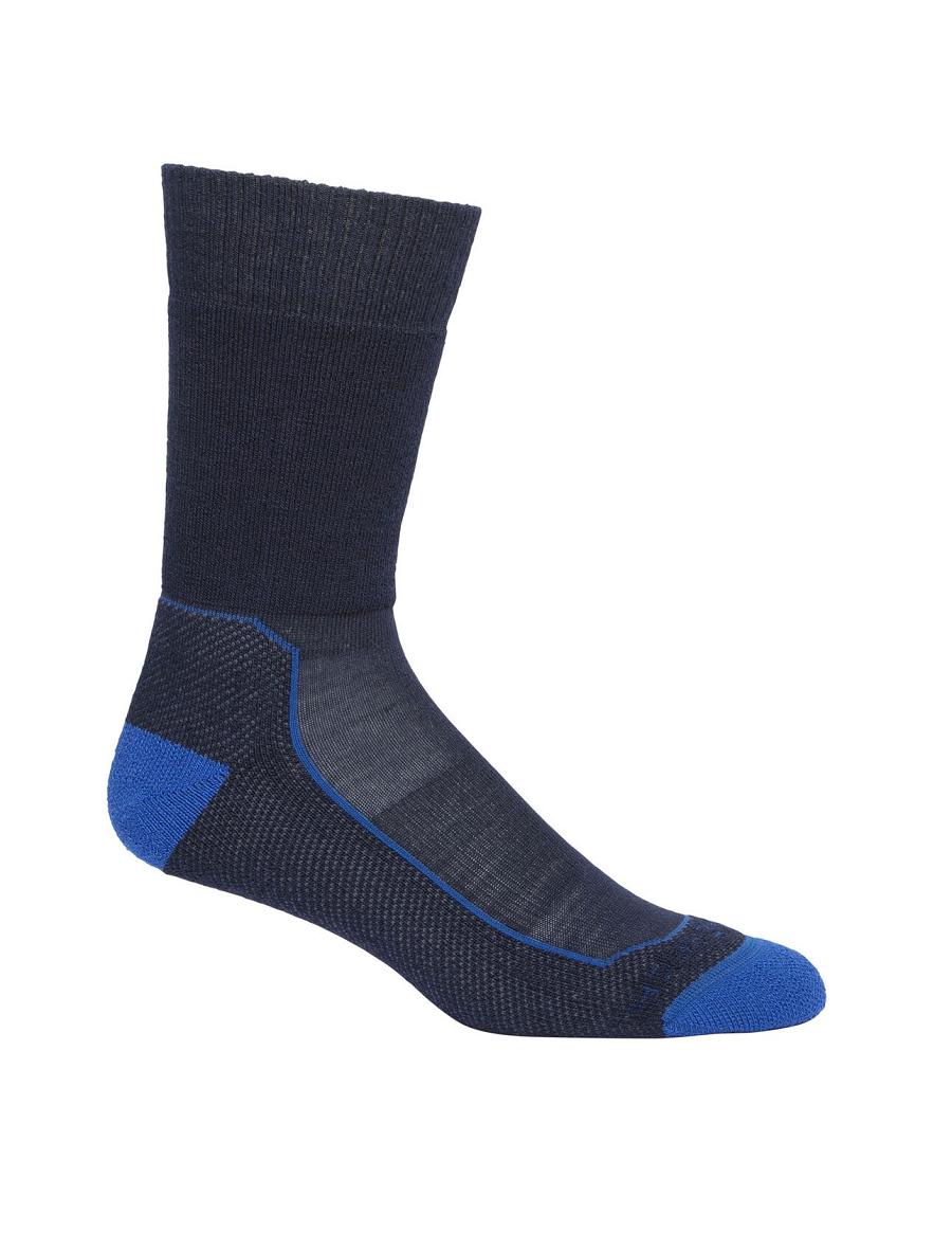 Midnight Navy Icebreaker Merino Hike+ Medium Crew Men\'s Socks | AU 1025TCEV